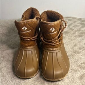 Dream Pairs Kids Tan Winter Boots
